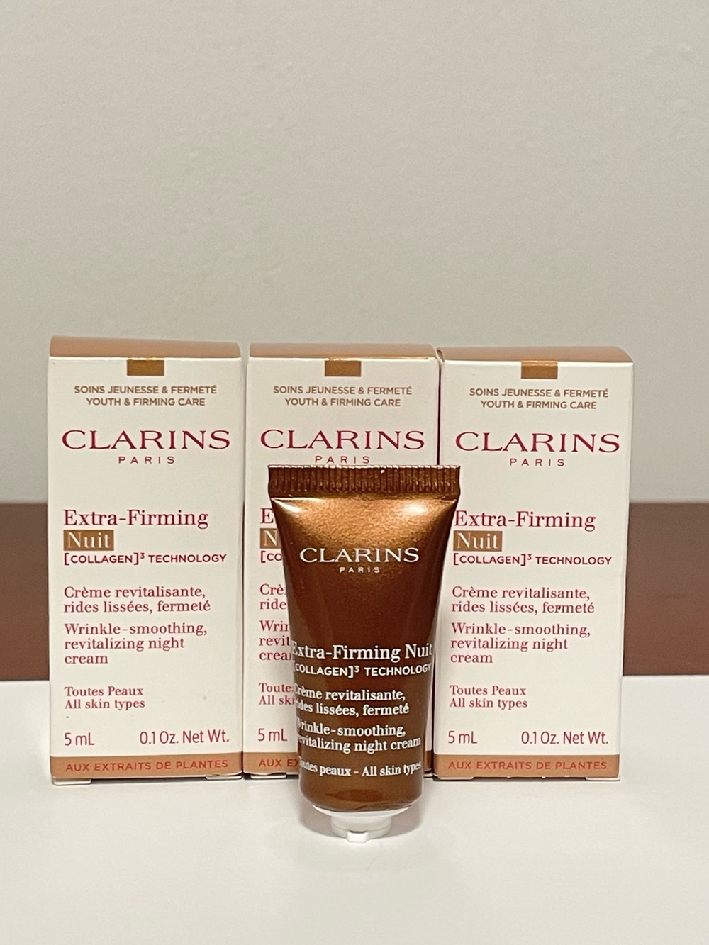5mlx3 Clarins Extra-Firming Nuit Night Cream -all skin types